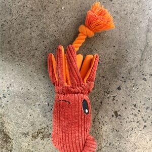 Orange Plush Squid Toy for Kids